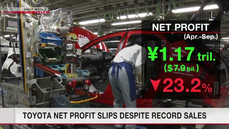 Toyota net profit slips despite record sales, ANA Holdings sales soar