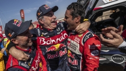 Carlos Sainz wins his third Dakar Rally; American motorcyclist wins