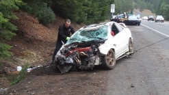 Thieves Steal Acura Integra Leading Cops On High-Speed Chase That Ends With A Roll