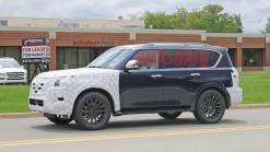 2021 Nissan Armada spied with refreshed fascias