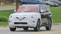 2021 Nissan Armada spied with refreshed fascias