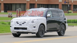 2021 Nissan Armada spied with refreshed fascias