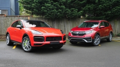 2020 Honda CR-V Hybrid vs 2020 Porsche Cayenne Coupe Turbo S E-Hybrid