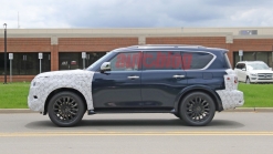 2021 Nissan Armada spied with refreshed fascias