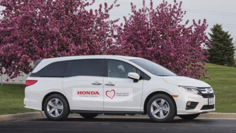 Modified Honda Odyssey minivans will transport coronavirus patients in Detroit