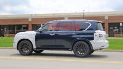 2021 Nissan Armada spied with refreshed fascias