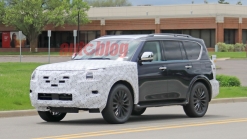 2021 Nissan Armada spied with refreshed fascias