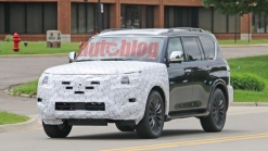 2021 Nissan Armada spied with refreshed fascias