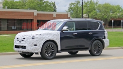 2021 Nissan Armada spied with refreshed fascias