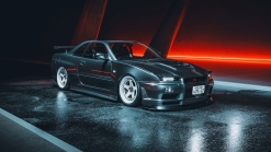 R34 Nissan Skyline GT-R Imagined With Pop-Up Headlights Answers A Question No One Asked