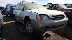 Junkyard Gem: 2001 Subaru Legacy Outback Wagon, Duct Tape Interior Edition