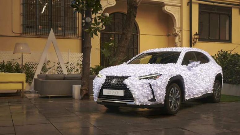 Lexus UX 250h Art Car contest winner by Clap Studio 'Zen Garden'