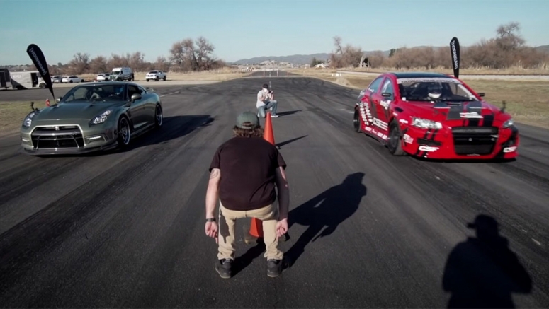 This Tuned Nissan GT-R And Mitsubishi Lancer Evo X Are Very Well Matched