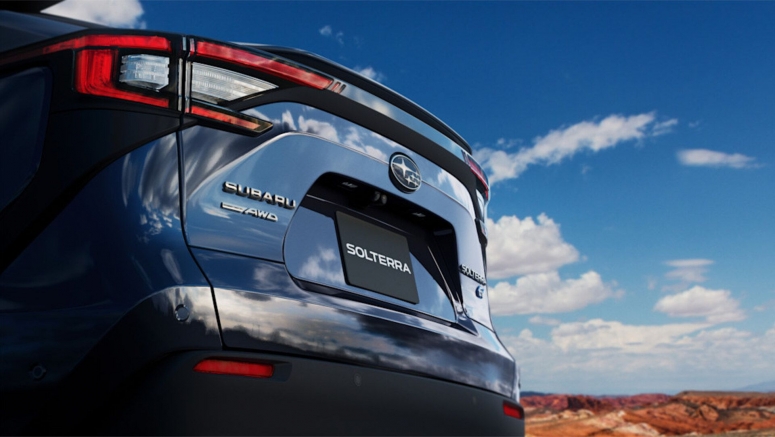 2023 Subaru Solterra EV teased with revealing photos both inside and out