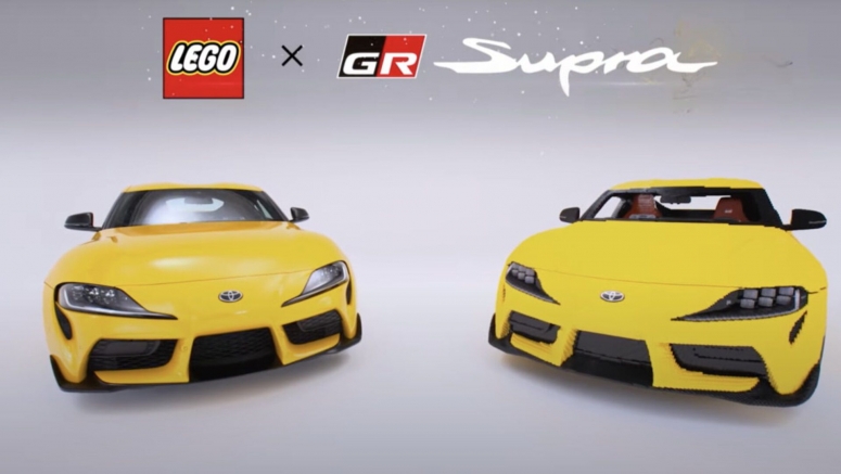 Lego unveils a full-size Toyota Supra replica in Japan