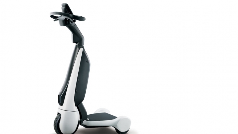 Toyota releases a three-wheeled electric scooter for walking areas