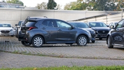 Semi-Camouflaged Toyota Yaris Hybrid Is Actually The 2023 Mazda2 For Europe