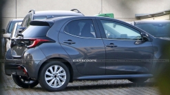 Semi-Camouflaged Toyota Yaris Hybrid Is Actually The 2023 Mazda2 For Europe