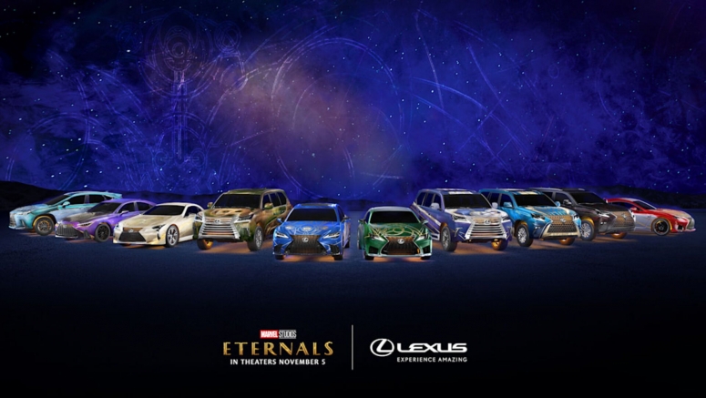 Lexus customizes 10 cars as characters from The Eternals