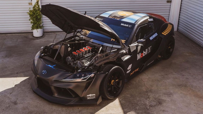 This Toyota Supra Drift Car Has An F1-Derived Judd V10 That Revs To 11,000 RPM