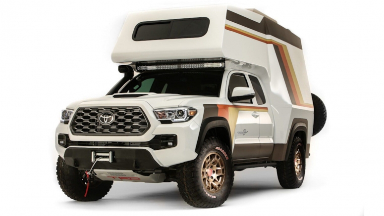 Toyota Tacoma 'Tacozilla' camper and other customs show off at SEMA