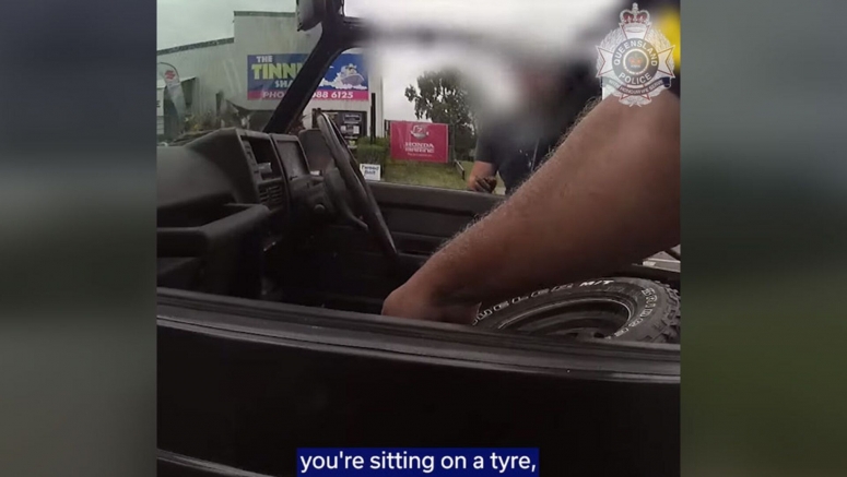 Aussie Police Stop Suzuki Owner Sitting On A Tire Instead Of A Seat