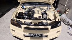 Tan-Colored Nissan Skyline R34 GT-R With 1,150 HP Would Look Right At Home In A Desert