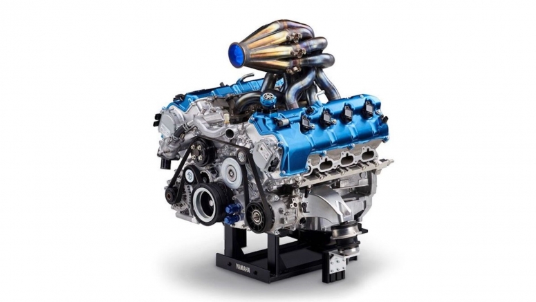 Yamaha And Toyota Working On 444-HP Hydrogen V8 With A Crazy Top-Mounted 8-1 Exhaust Manifold