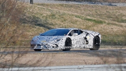 2024 Lamborghini Aventador Hybrid Successor Reveals Sharp Production Body In Latest Spy Shots