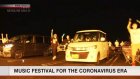 Music fans enjoy drive-in festival near Tokyo