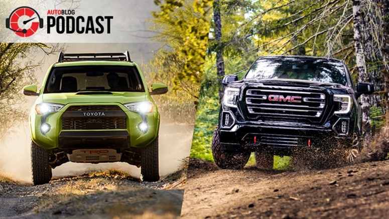 Driving the Toyota 4Runner TRD Pro and GMC Sierra AT4 | Autoblog Podcast #713