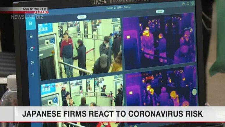 Japanese firms react to coronavirus risk