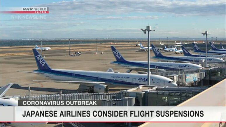 Japanese airlines consider flight suspensions