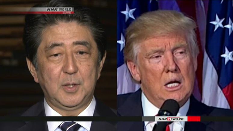 Abe, Trump hold teleconference