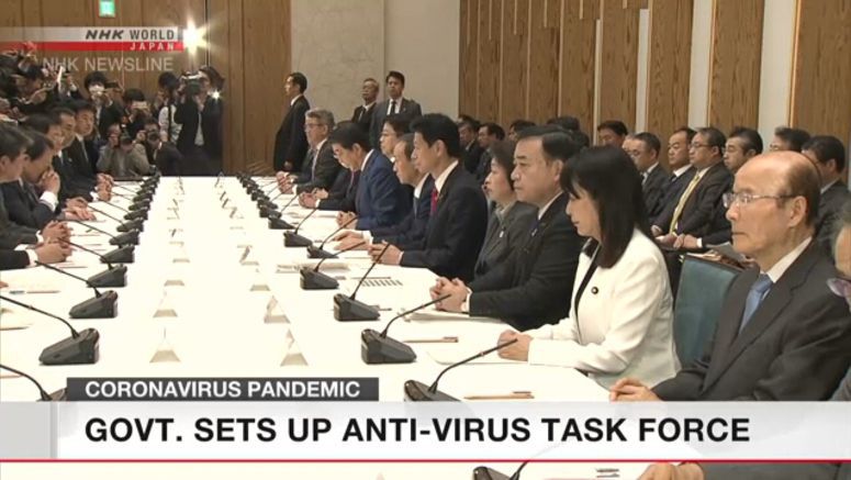 Japan's govt. sets up task force to fight outbreak