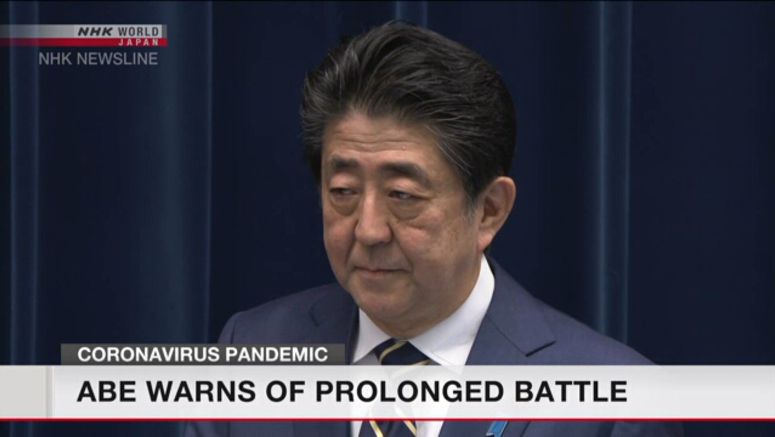 Japan PM warns of prolonged coronavirus battle