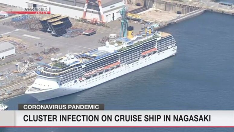 Cluster infection on cruise ship in Nagasaki