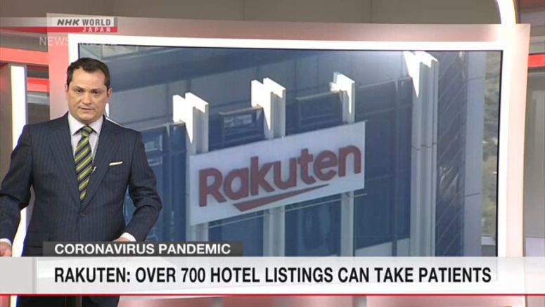 Rakuten: Over 700 hotels can take patients