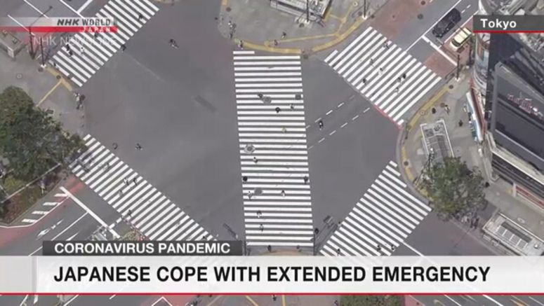 Japanese cope with extended emergency