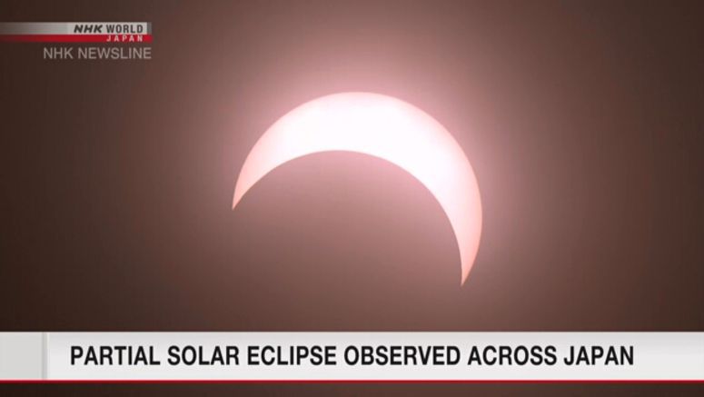 Partial solar eclipse observed in Asia and Africa