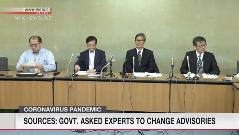 Govt. asked coronavirus panel to change advisories