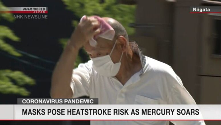 Masks pose heatstroke risk as mercury soars