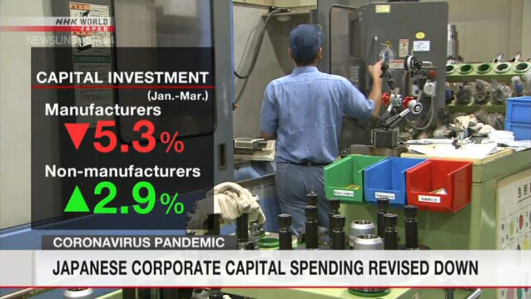 Japanese corporate capital spending revised down