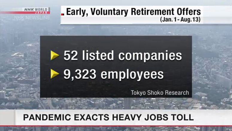 Early, voluntary retirement offers rise in Japan