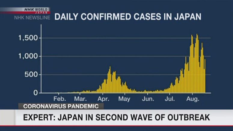 Expert: Japan in second wave of outbreak