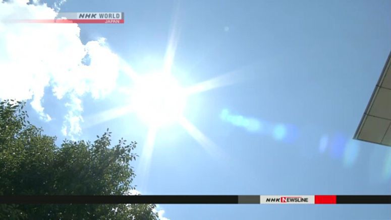 Sweltering heat hits central Tokyo