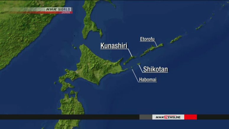 Russian minister visits Kunashiri Island