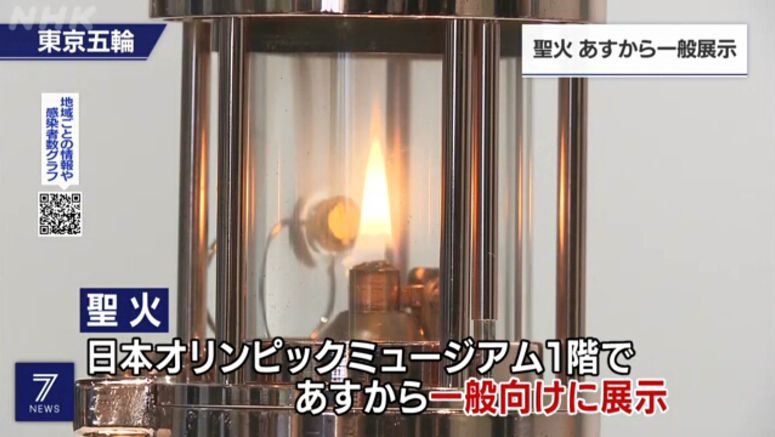 Olympic flame to go on view Tues. in Tokyo