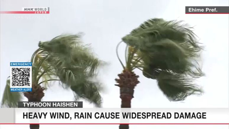 Typhoon Haishen causes widespread damage Typhoon Haishen causes widespread damage