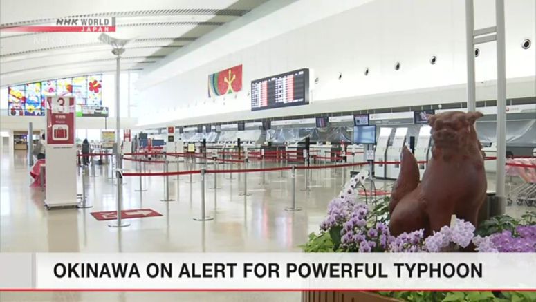 Typhoon Maysak moving toward Okinawa